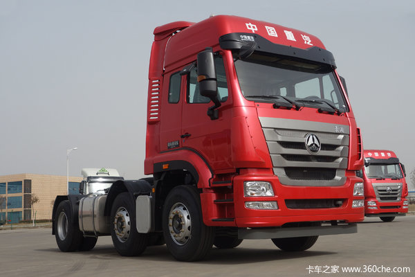 中国重汽 豪瀚J7G重卡 400马力 6X2 LNG危险品牵引车(ZZ4255N27C7E1LW)