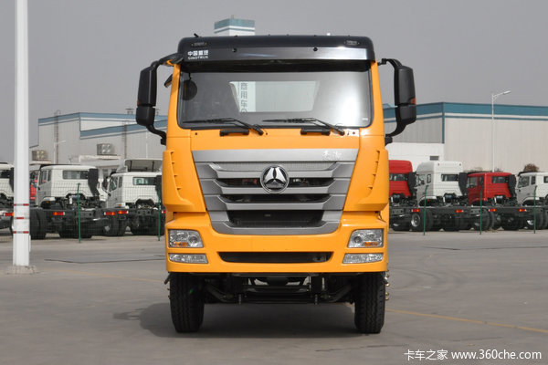中国重汽 豪瀚J7B 340马力 6X4 LNG自卸车底盘(ZZ3255N3846E1L)