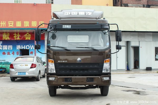 中国重汽HOWO 统帅 重载版 180马力 4.85米排半仓栅式载货车(ZZ5107CCYG421CE1)