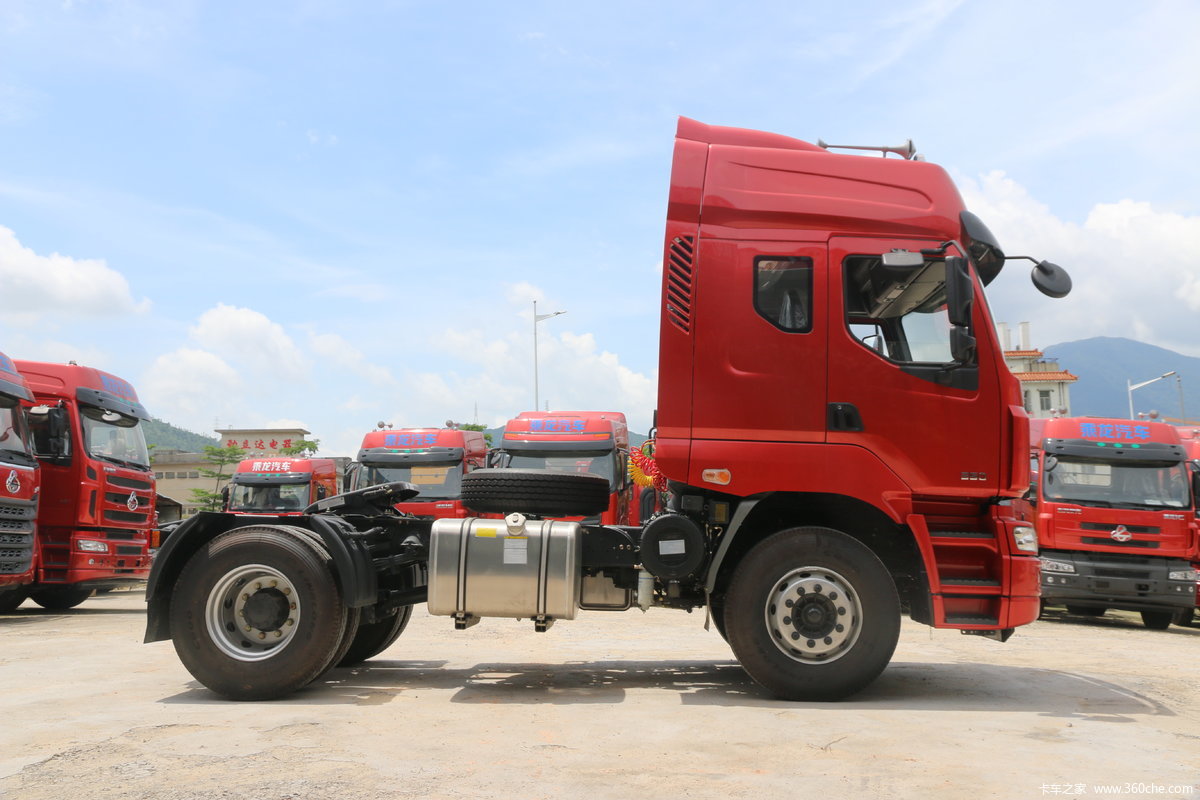 【图】东风柳汽 乘龙m5重卡 350马力 4x2港口牵引车(lz4180m5aa)_实拍