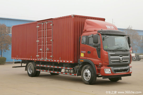 福田 瑞沃中卡 168马力 4X2 6.7米厢式载货车(BJ5146XXY-1)