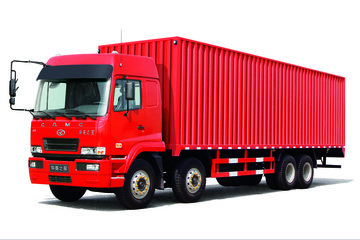 华菱之星 345马力 8X4 9.6米排半厢式载货车(HN5310XXYX34D6M5)
