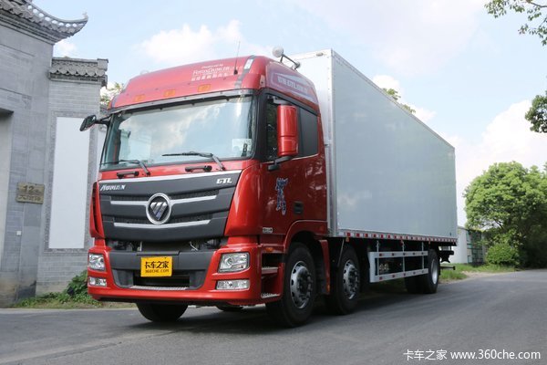 福田 欧曼GTL 6系重卡 245马力 6X2 9.6米厢式载货车(440后桥)(BJ5209XXY-AA)