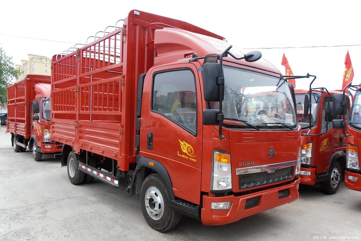 中国重汽HOWO 悍将 超能版 170马力 4.15米单排仓栅式载货车