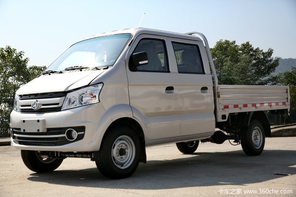 长安跨越王x5 1.5l 112马力 2.9米双排栏板微卡(sc1031frs52)