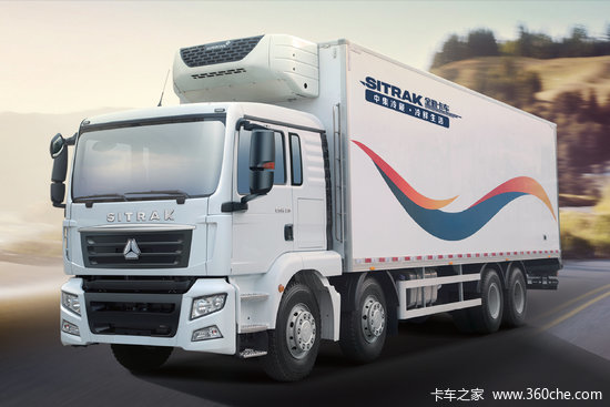 中国重汽 汕德卡SITRAK C5H 340马力 8X4 冷藏车底盘(ZZ5326XLCN466GE1K)