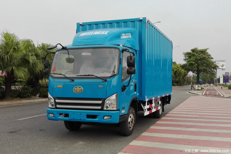 21米单排厢式轻卡(ca5041xxyp40k2l1e5a84-3)_实拍图片_431931_卡车之