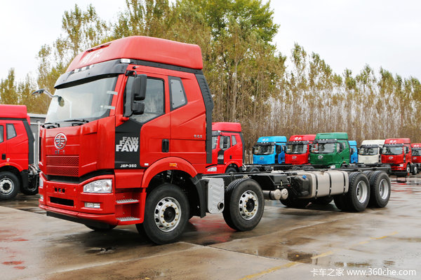 济南银月解放j6p350马力8495米载货钜惠21万元