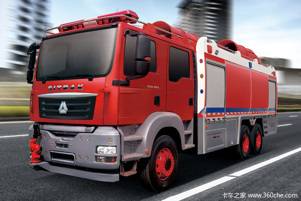 中国重汽 汕德卡SITRAK C7H重卡 400马力 6X4化学救援消防车底盘(ZZ5356V524ME1)
