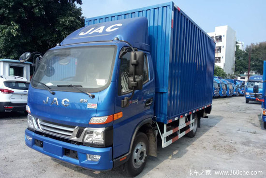 江淮 骏铃V6 130马力 4.12米单排厢式轻卡(HFC5043XXYP71K1C2V)