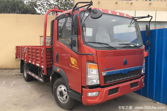 中国重汽HOWO 悍将 经典款 116马力 4.165米单排栏板轻卡(ZZ1047F3315E145)