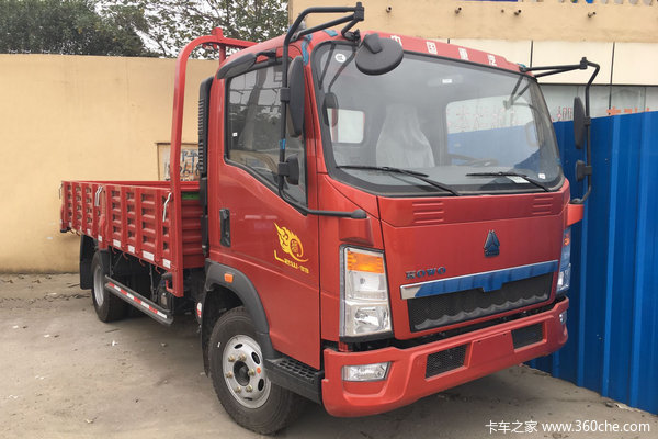 中国重汽HOWO 悍将 物流版 170马力 5.15米单排栏板载货车(ZZ1087G381CE183)