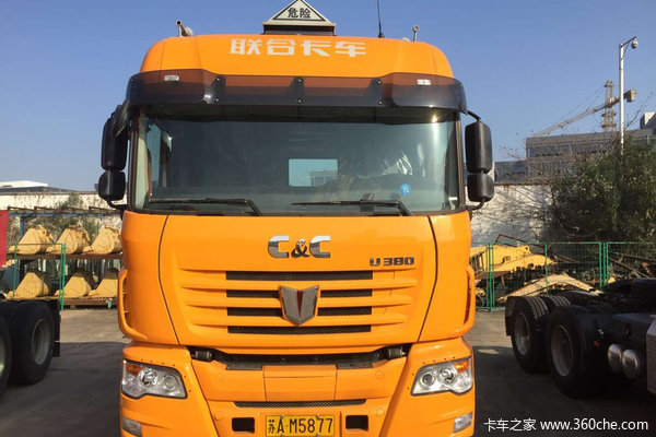 聯合卡車 u380重卡 380馬力 6x4危險品牽引車外觀圖_手機卡車之家