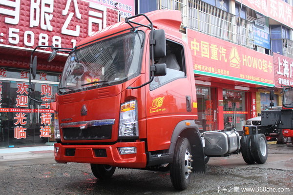 中国重汽HOWO 悍将 95马力 4.15米单排厢式轻卡底盘(ZZ5047XXYF3315E145)
