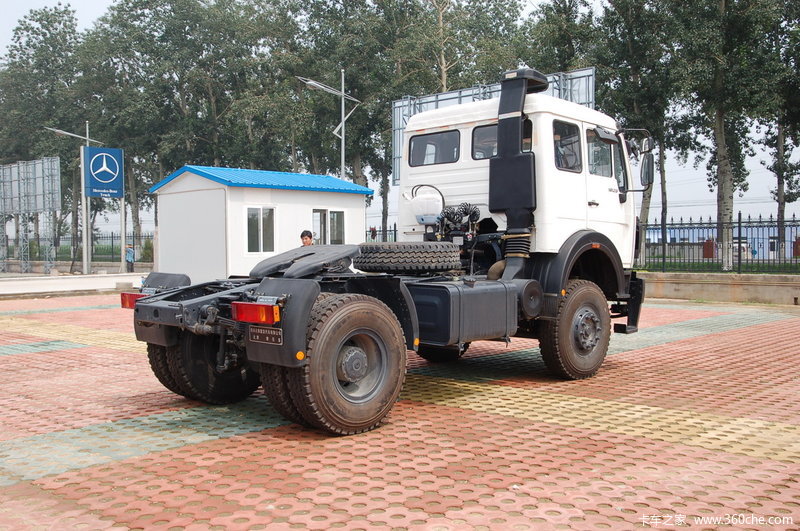 【图】北奔 ng80重卡 300马力 4x2 牵引车(nd4187a38j)_实拍图片