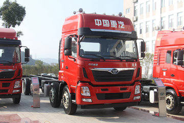 中国重汽 豪曼H5重卡 340马力 8X2 9.6米栏板载货车(457后桥)(ZZ1318KM0EK0)