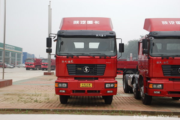 陕汽 德龙F2000重卡 280马力 6X4 9米栏板载货车(SX1254JM564)