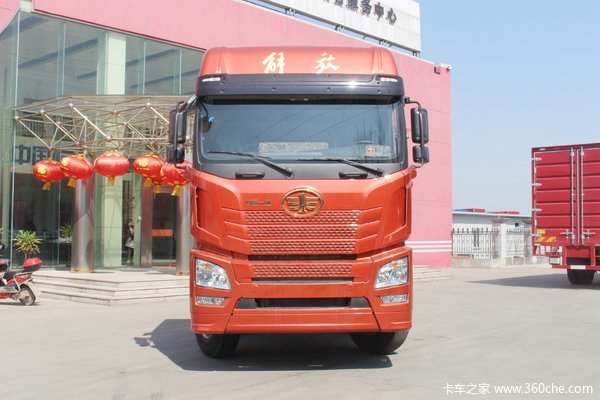青岛解放 JH6重卡 420马力 8X4 9.5米仓栅式载货车(457后桥)(CA5310CCYP25K2L7T4E5A80)