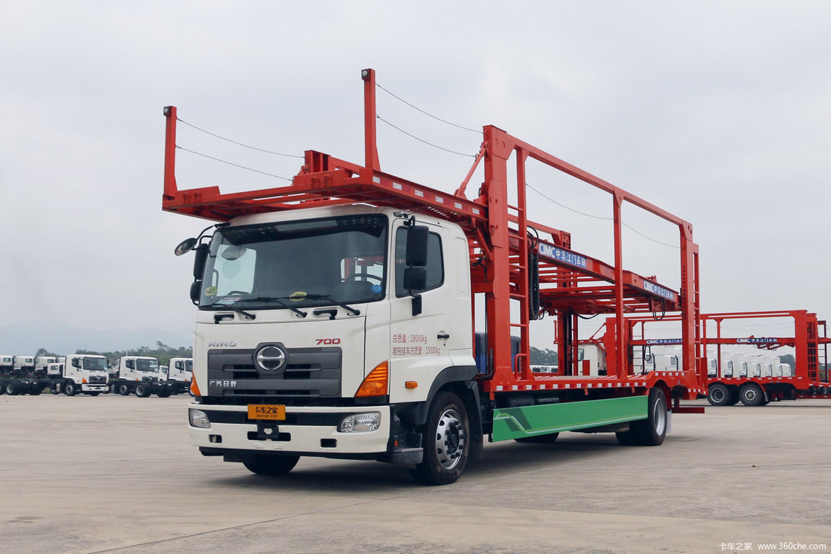 【图】广汽日野 700系列重卡 265马力 4x2轿运车底盘(平顶)(yc1180fh8