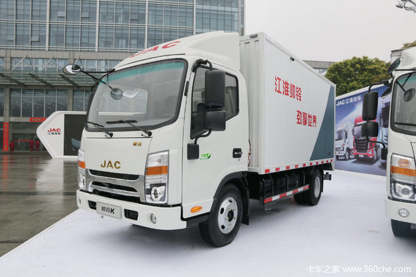 江淮 新帅铃K340 130马力 风尚版 4.13米单排厢式轻卡(六安)(HFC5041XXYP73K2C3V)