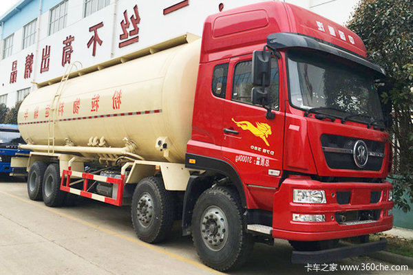 中国重汽 斯太尔D7B 380马力 8X4 粉粒物料车(程力威牌)(CLW5310GFLZ5)