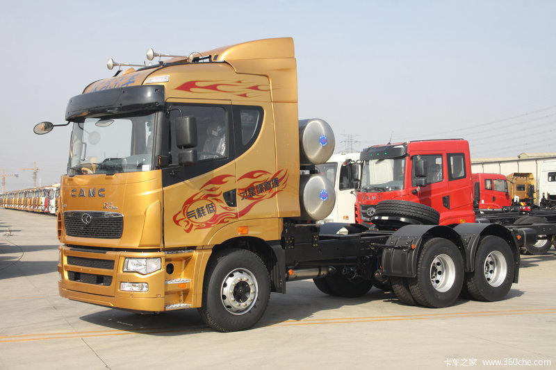 【图】华菱 汉马h9重卡 410马力 6x4 lng牵引车(hn4250ngx38c9m5)