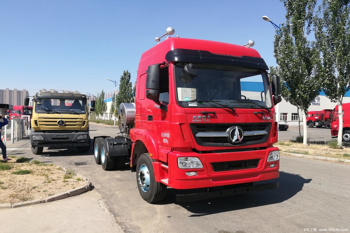 【图】北奔 v3m重卡 380马力 6x4 lng牵引车(nd4250b38j7z00)_实拍