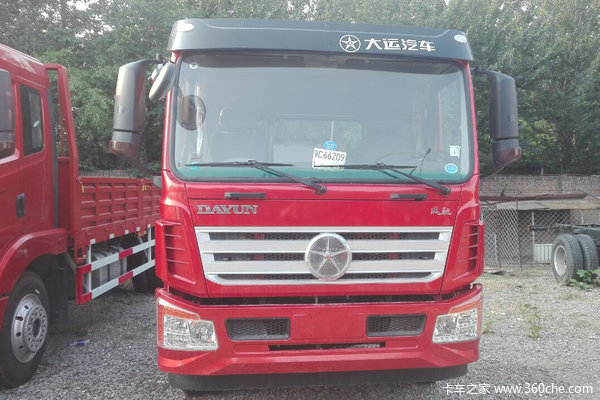 大运 风驰中卡 160马力 4X2 6.8米排半栏板载货车(CGC1161D4UAB)