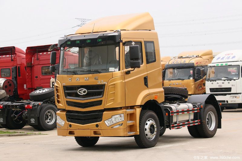 【图】华菱 汉马h6重卡 重载版 375马力 4x2牵引车(hn4180h33c6m5)
