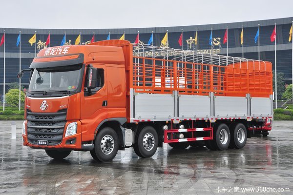 东风柳汽 乘龙H7重卡 480马力 8X4 9.4米仓栅式载货车(LZ5312CCYH7FB)