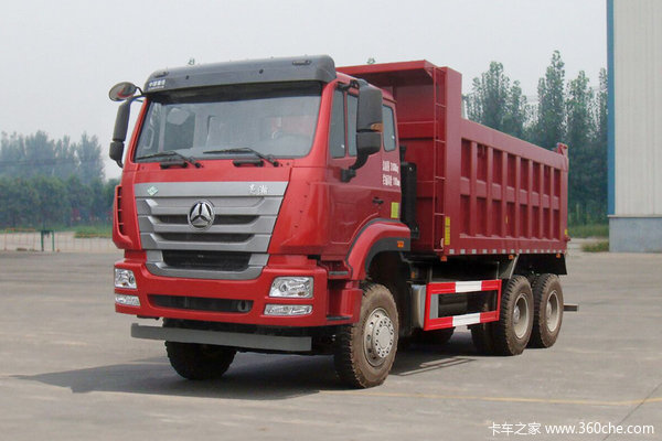 中国重汽 豪瀚J7G重卡 430马力 6X4 5.8米LNG自卸车(ZZ3255V4046E1L)