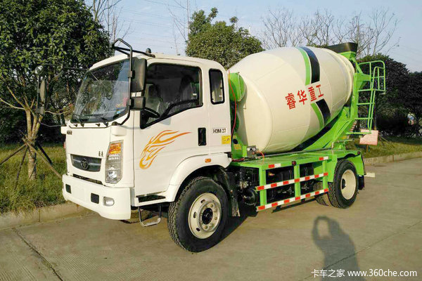 中国重汽 豪曼H3 160马力 4X2 3.57方混凝土搅拌车(ZZ5168GJBF17EB0)