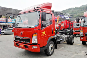 中国重汽HOWO 悍将 156马力 4.15米单排仓栅式轻卡底盘(ZZ5047CCYG3315E143)