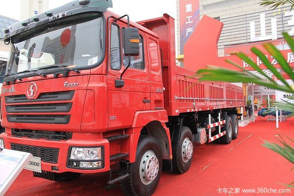 陕汽 德龙F3000重卡 380马力 8X4 9.5米LNG自卸车(SX3315DT456TL)
