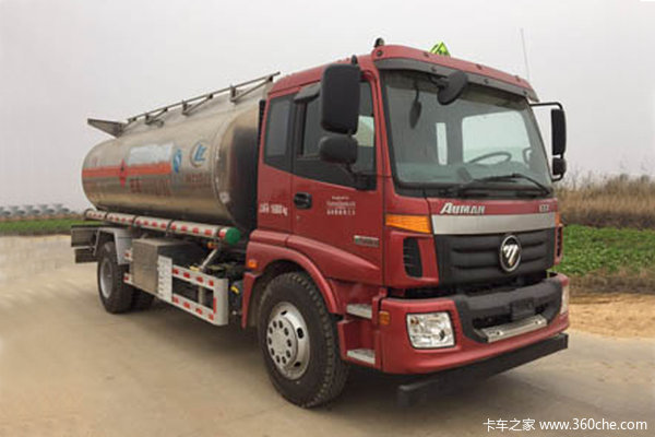 福田 欧曼ETX 190马力 4X2 铝合金运油车(程力威牌)(CLW5160GYYLB5)