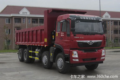 中国重汽 豪曼H5 轻载版 340马力 8X4 6.2米自卸车