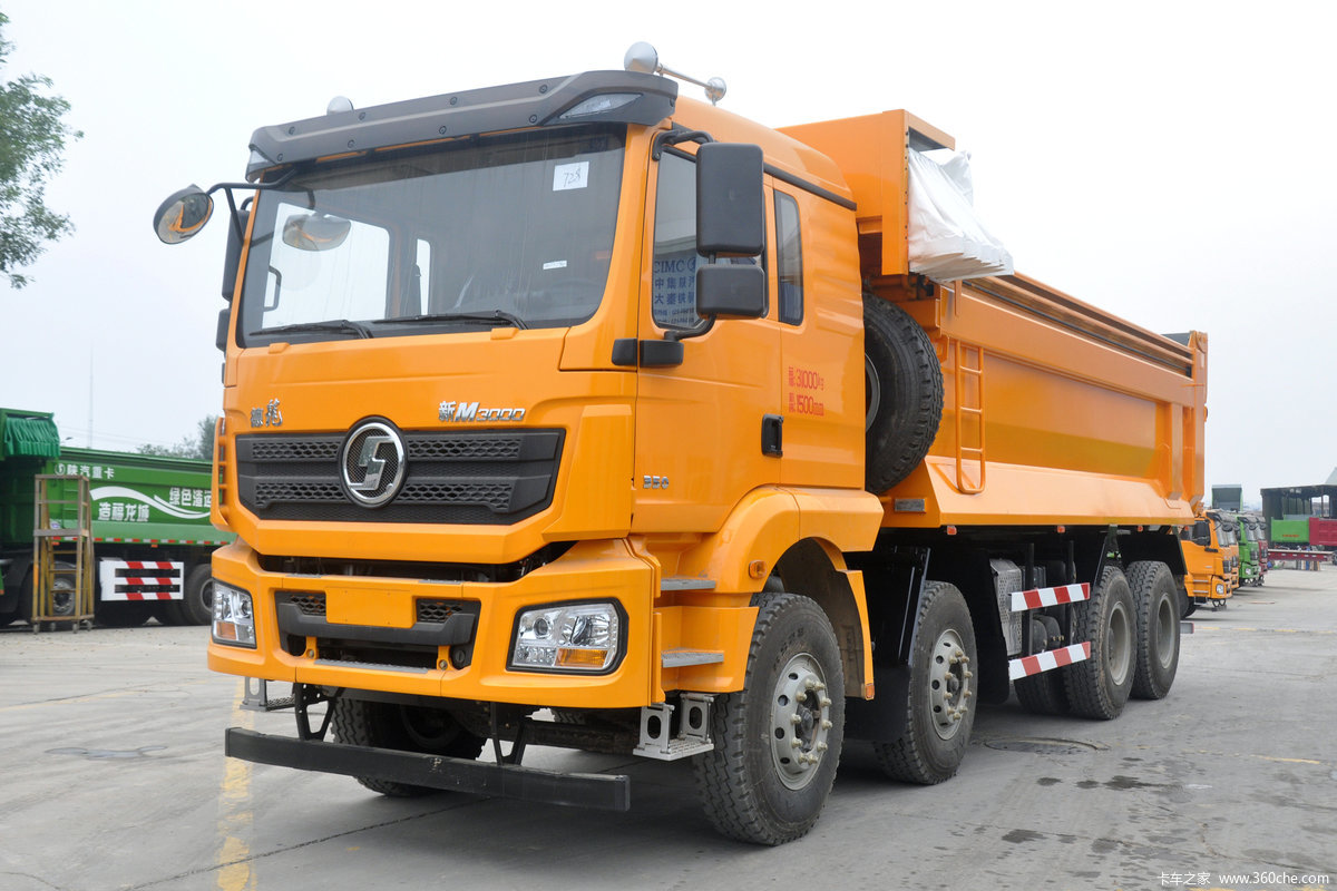 【图】陕汽重卡 德龙新m3000 350马力 8x4 7米自卸车(sx3310mb3262a)