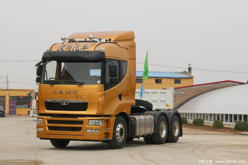 【图】华菱 汉马h9 重载型 480马力 6x4牵引车(hn4250a46c4m5)_实拍