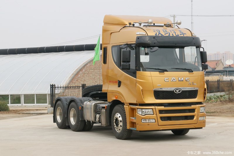 【图】华菱 汉马h9 重载型 480马力 6x4牵引车(hn4250a46c4m5)_实拍