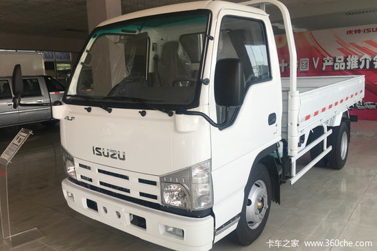 庆铃五十铃100p98马力36米单排栏板轻卡ql1040a6fa