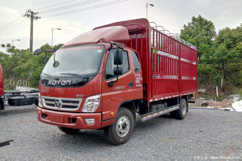 【图】福田 奥铃CTX 156马力 5.8米排半仓栅式