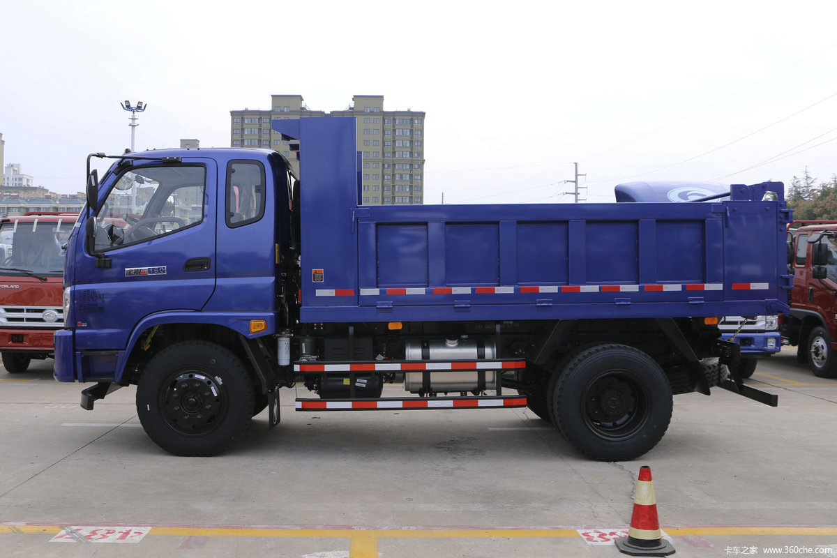 【图】福田 瑞沃e3(金刚升级) 160马力 4x2 4米排半自卸车(bj3043d8