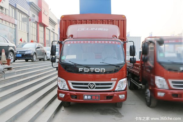 福田 奥铃捷运 经典版 116马力 CNG 4.165米单排厢式轻卡(BJ5089XXY-A1)