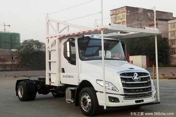 东风柳汽 乘龙T5重卡 330马力 4X2车辆运输长头牵引车(LZ5180TBQT5AB)