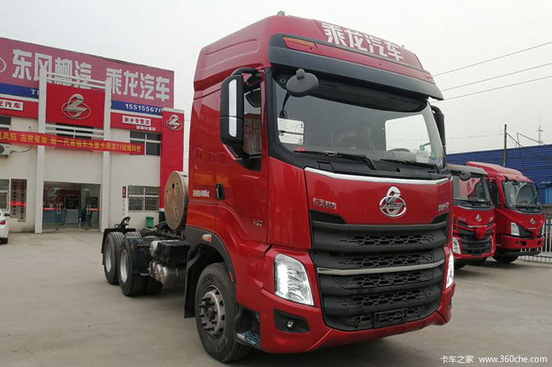 【图】东风柳汽 乘龙h7重卡 430马力 6x4 lng牵引车(lz4250m5db)_实拍