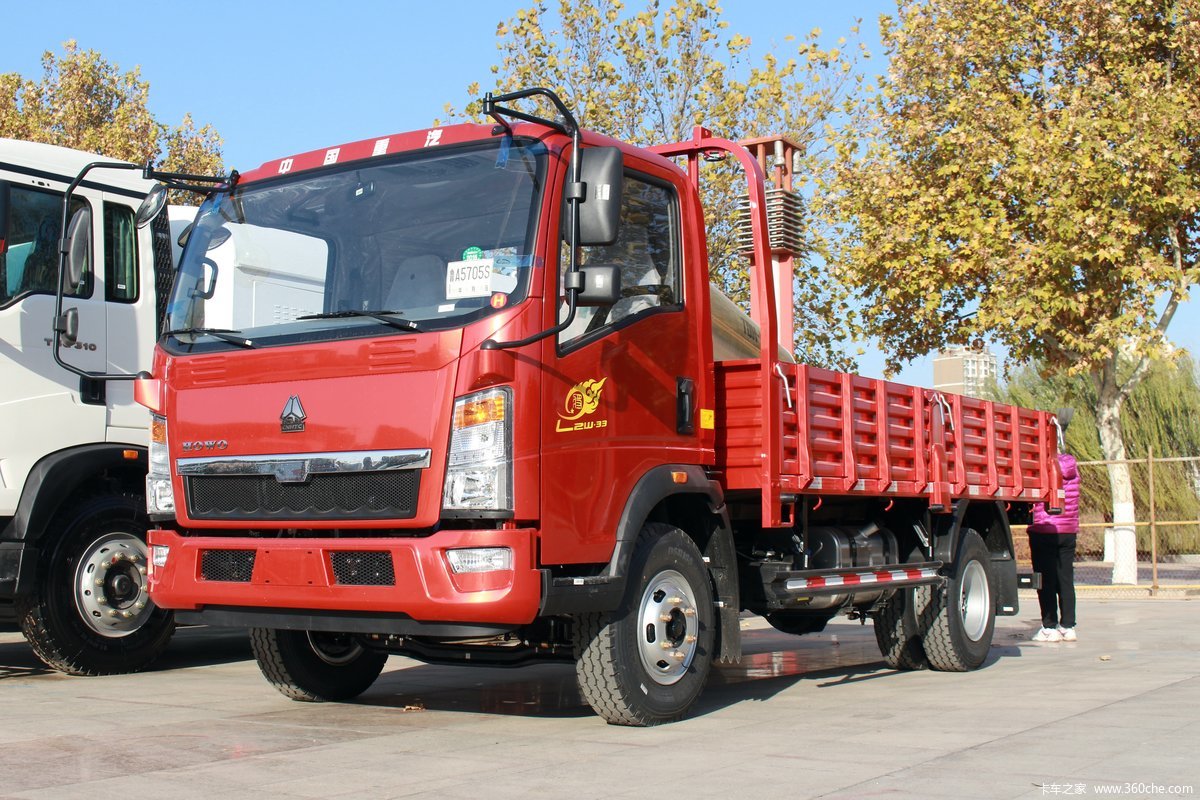 中国重汽HOWO 悍将 重载版 170马力 5.15米单排栏板载货车