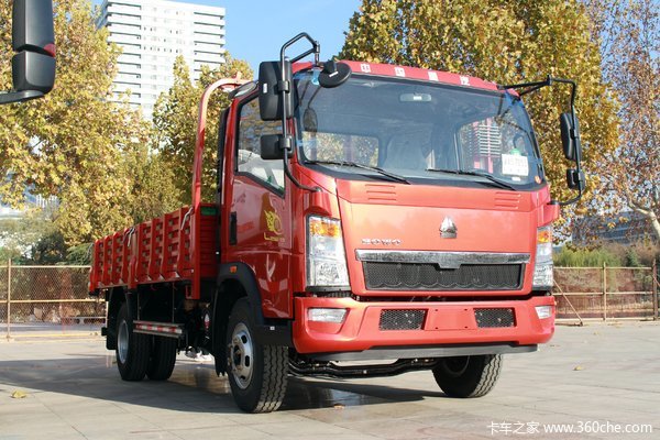 中国重汽HOWO 悍将 190马力 6.05米单排栏板载货车(国六)(ZZ1147H4515F1)
