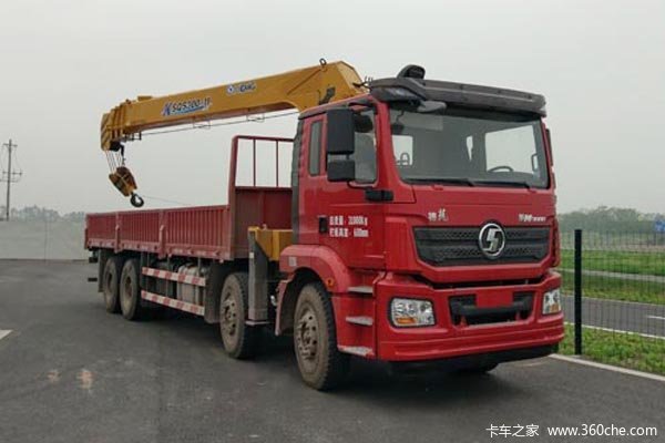 陕汽重卡 德龙新M3000 加强版 340马力 8X4 8.4米随车吊