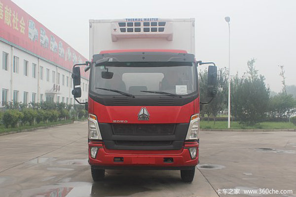 中国重汽HOWO G5X 180马力 4X2 6.6米冷藏车(绿叶牌)
