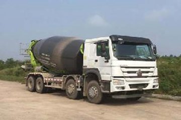 中国重汽 HOWO-7重卡 380马力 8X4 5.6方混凝土搅拌车(中联牌)(ZLJ5315GJBHE)